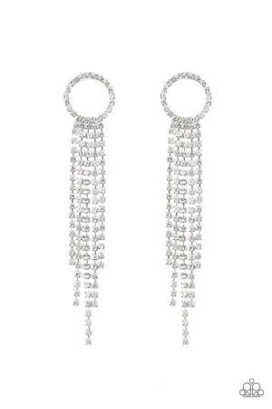 Paparazzi Earring ~ Endless Sheen - White