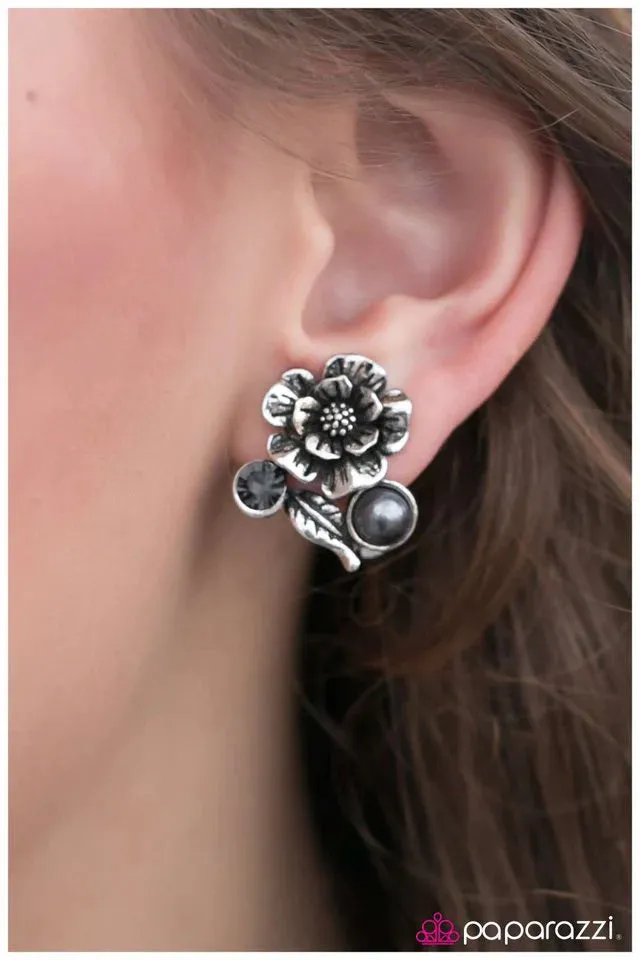 Paparazzi Earring ~ Home Is Where You Are - Silver