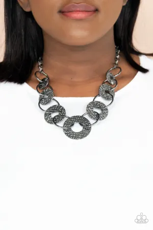 Paparazzi Industrial Envy - Black Necklace