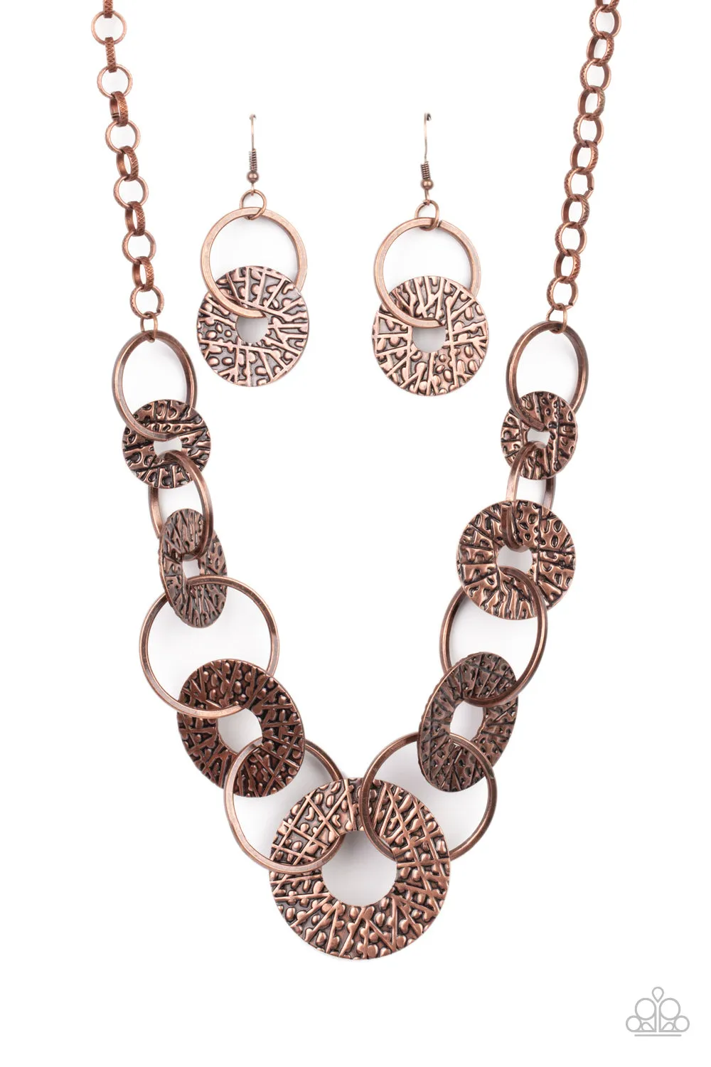 Paparazzi Industrial Envy - Copper Necklace