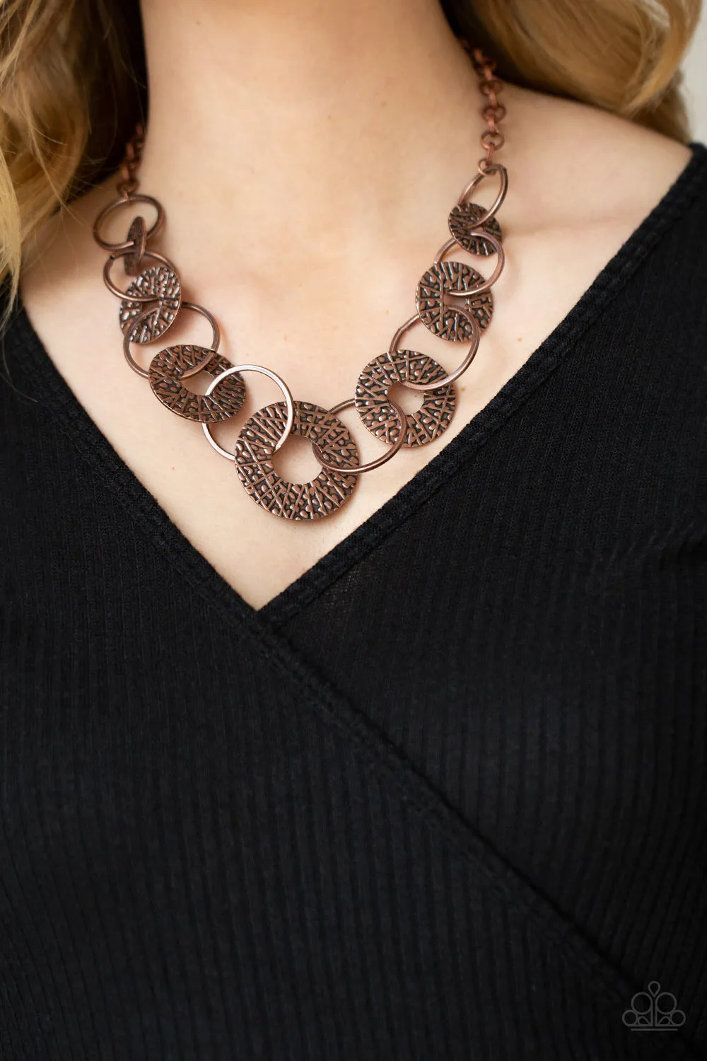 Paparazzi Industrial Envy - Copper Necklace