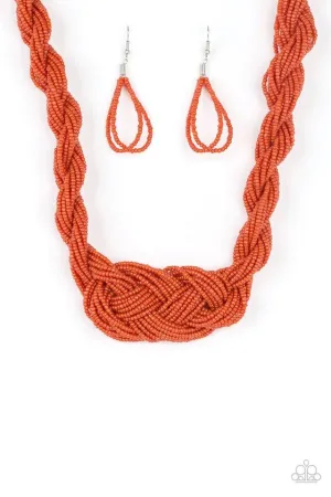 Paparazzi Necklace ~ A Standing Ovation - Orange