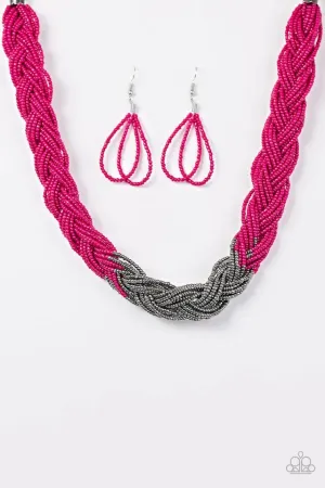 Paparazzi Necklace ~ Brazilian Brilliance - Pink