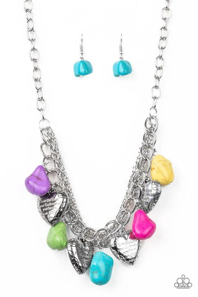 Paparazzi Necklace ~ Change Of Heart - Multi