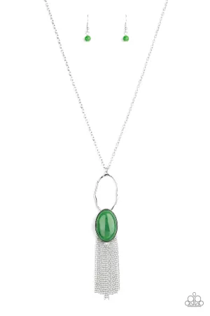 Paparazzi Necklace ~ Dewy Desert - Green