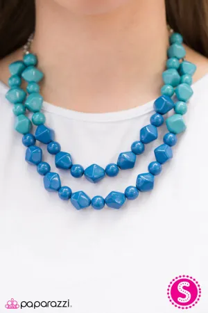 Paparazzi Necklace ~ Here We GALAPAGOS! - Blue