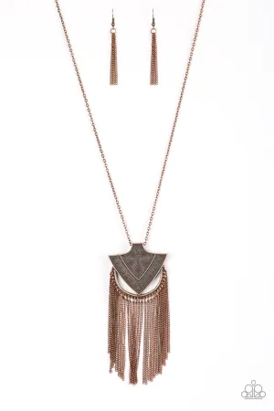 Paparazzi Necklace ~ Hunt Or Be Hunted - Copper