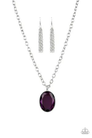 Paparazzi Necklace ~ Light As HEIR - Purple