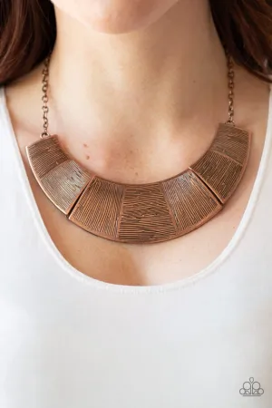 Paparazzi Necklace ~ More Roar - Copper