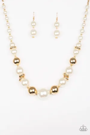 Paparazzi Necklace ~ New York Nightlife - Gold