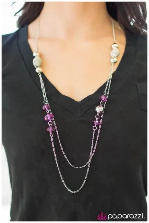 Paparazzi Necklace ~ Rule The World - Purple