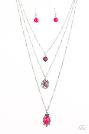 Paparazzi Necklace ~ Southern Solstice - Pink