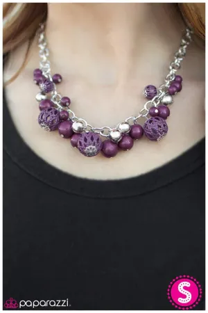 Paparazzi Necklace ~ The Louvre - Purple