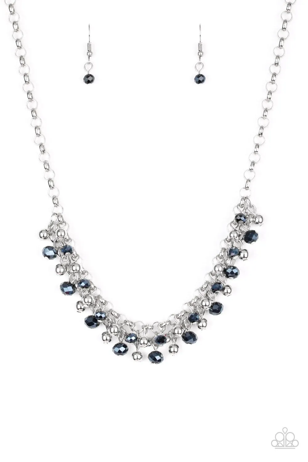 Paparazzi Necklace ~ Trust Fund Baby - Blue