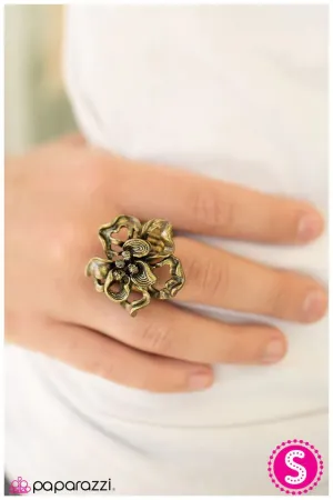 Paparazzi Ring ~ Contemporary Contours - Brass