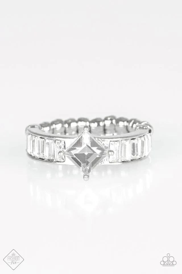 Paparazzi Ring ~ Elegantly Ever After - White