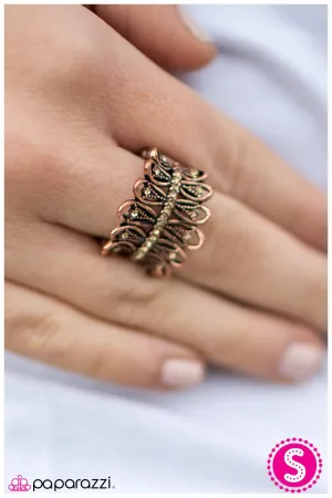 Paparazzi Ring ~ Fancy Pants - Copper