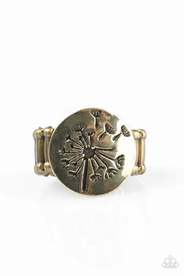 Paparazzi Ring ~ Fine and DANDELION - Brass