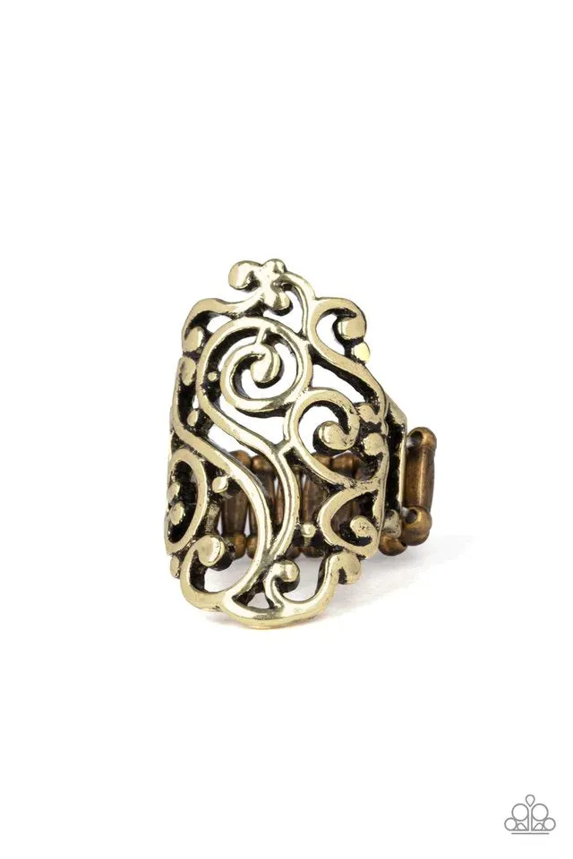 Paparazzi Ring ~ Garden Bliss - Brass