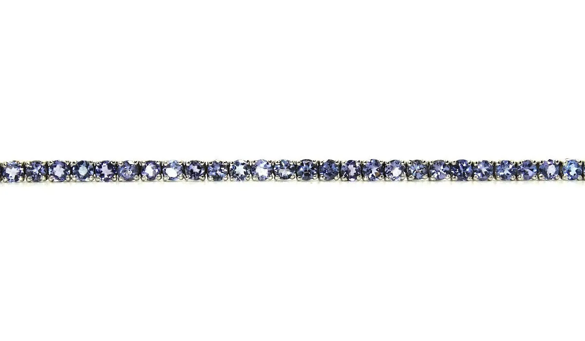 Plain Tanzanite Tennis Bracelet AD No. 0249