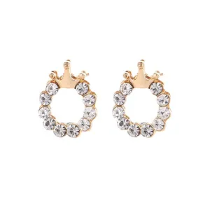 Princess Crown Stud Earrings