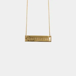 Sagittarius - necklace - gold plated