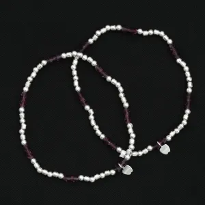 Silver Beads Anklet