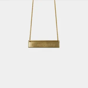 Simplicity - necklace - silver 925 - gold plated