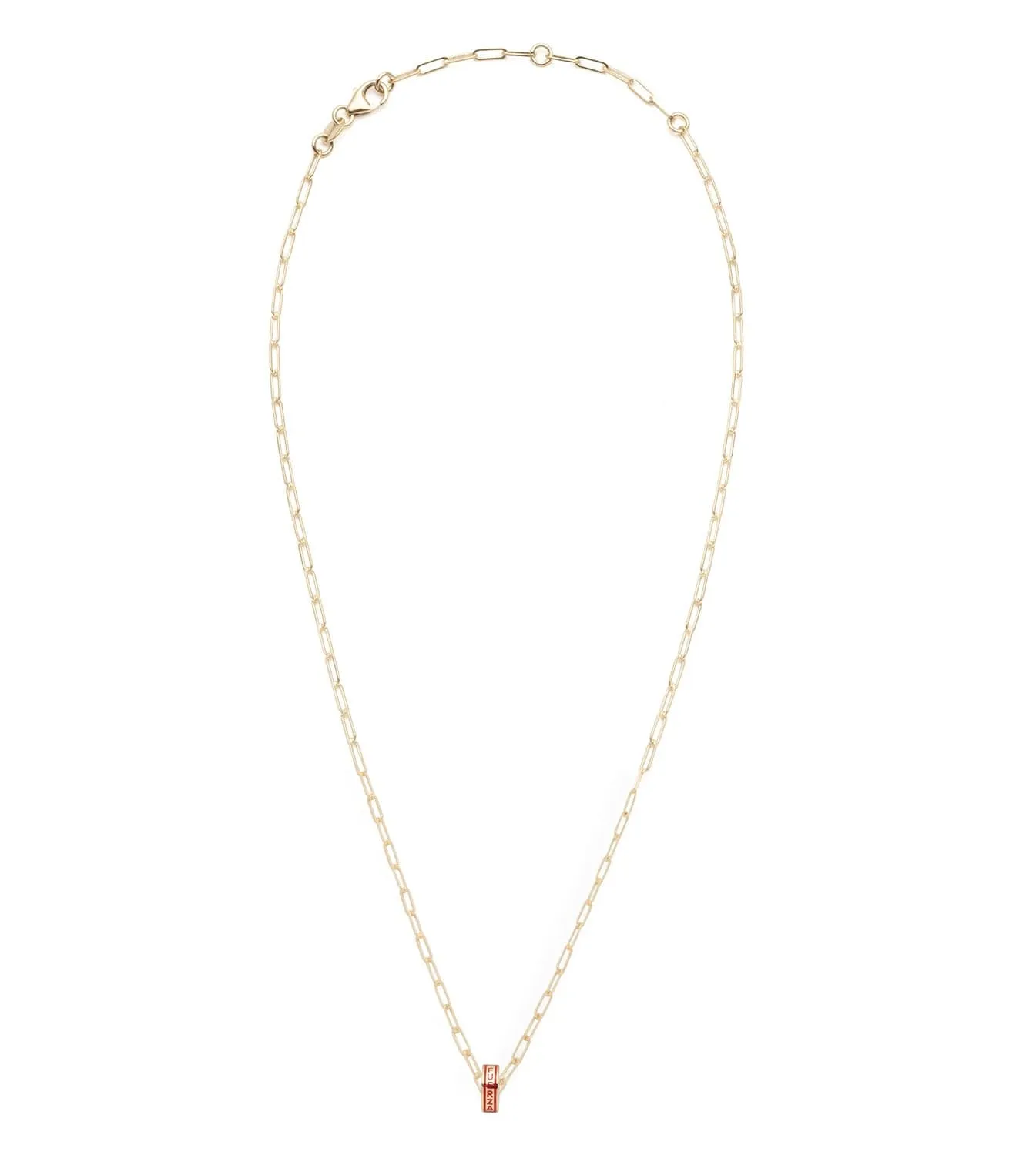 Strength : Heart Beat Super Fine Clip Chain Necklace