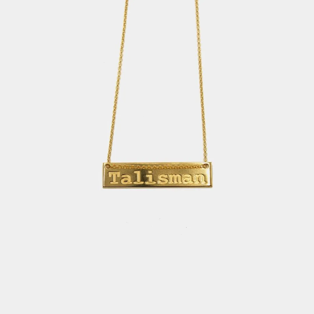 Talisman - necklace - gold plated