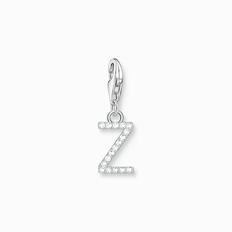 Thomas Sabo Charm Pendant Letter Z with White Stones