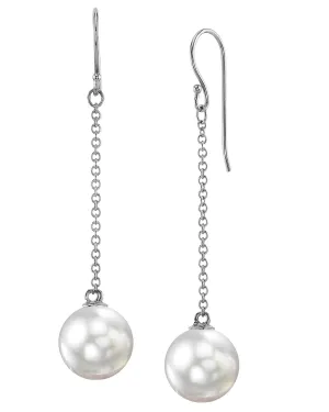 White South Sea Pearl Altair Dangle Earrings